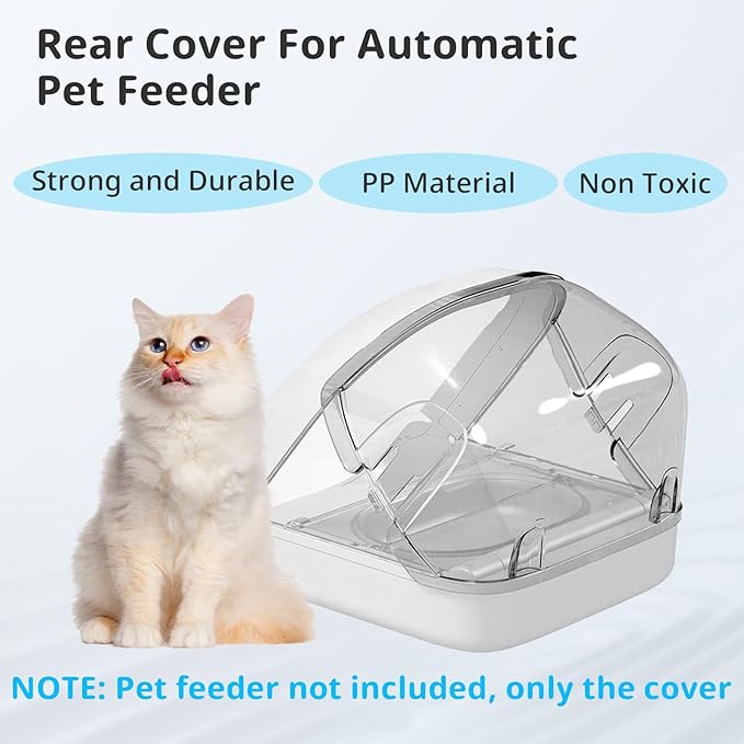 Rear Cover for Automatic Microchip Cat Pet Feeder (2 Pack)
