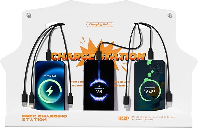 Wall Mounted Cell Phone Charging Station