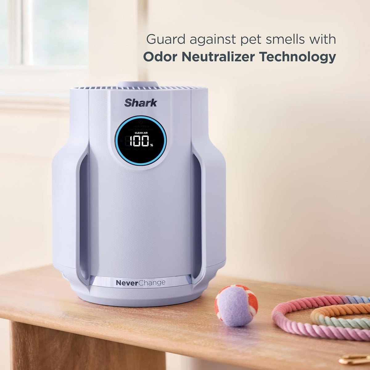 Shark NeverChange Compact Pro Air Purifier, HP072PL, Lilac