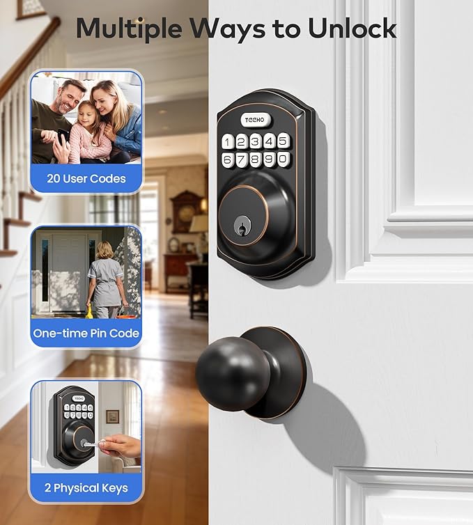 TEEHO TE001K Keyless Entry Door Lock