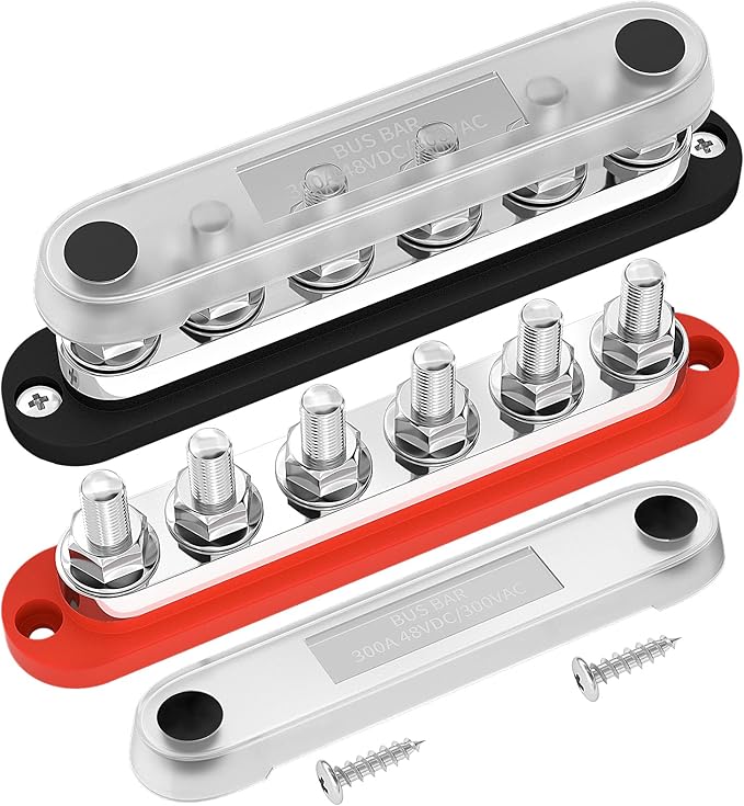 DaierTek 300A Bus Bar 12V Marine 12V Power Distribution Block