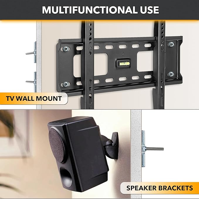 CondoMounts EDA1452 Universal Wall Mounting Anchors | Steel | NO Stud | Metal |