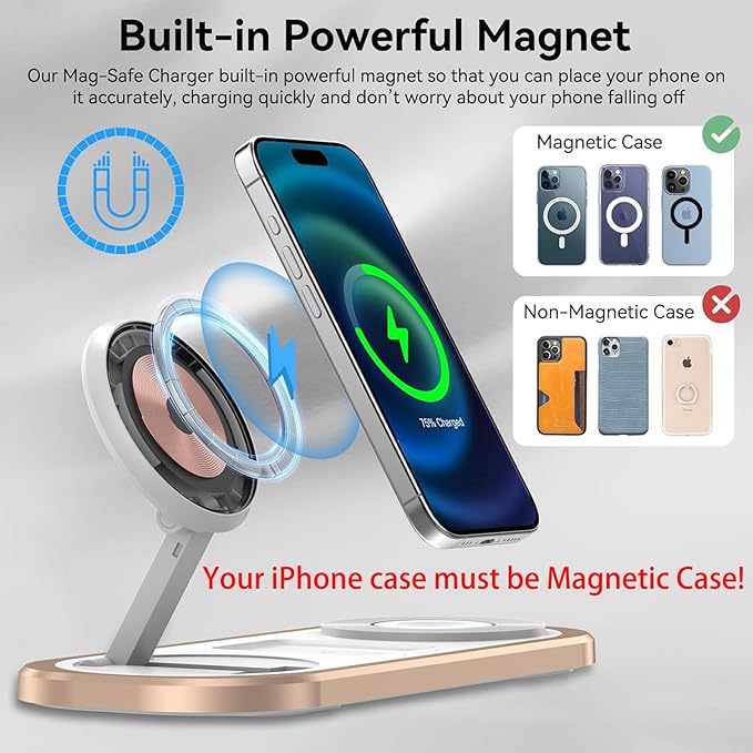 3 in 1 Fast Wireless Charger Stand