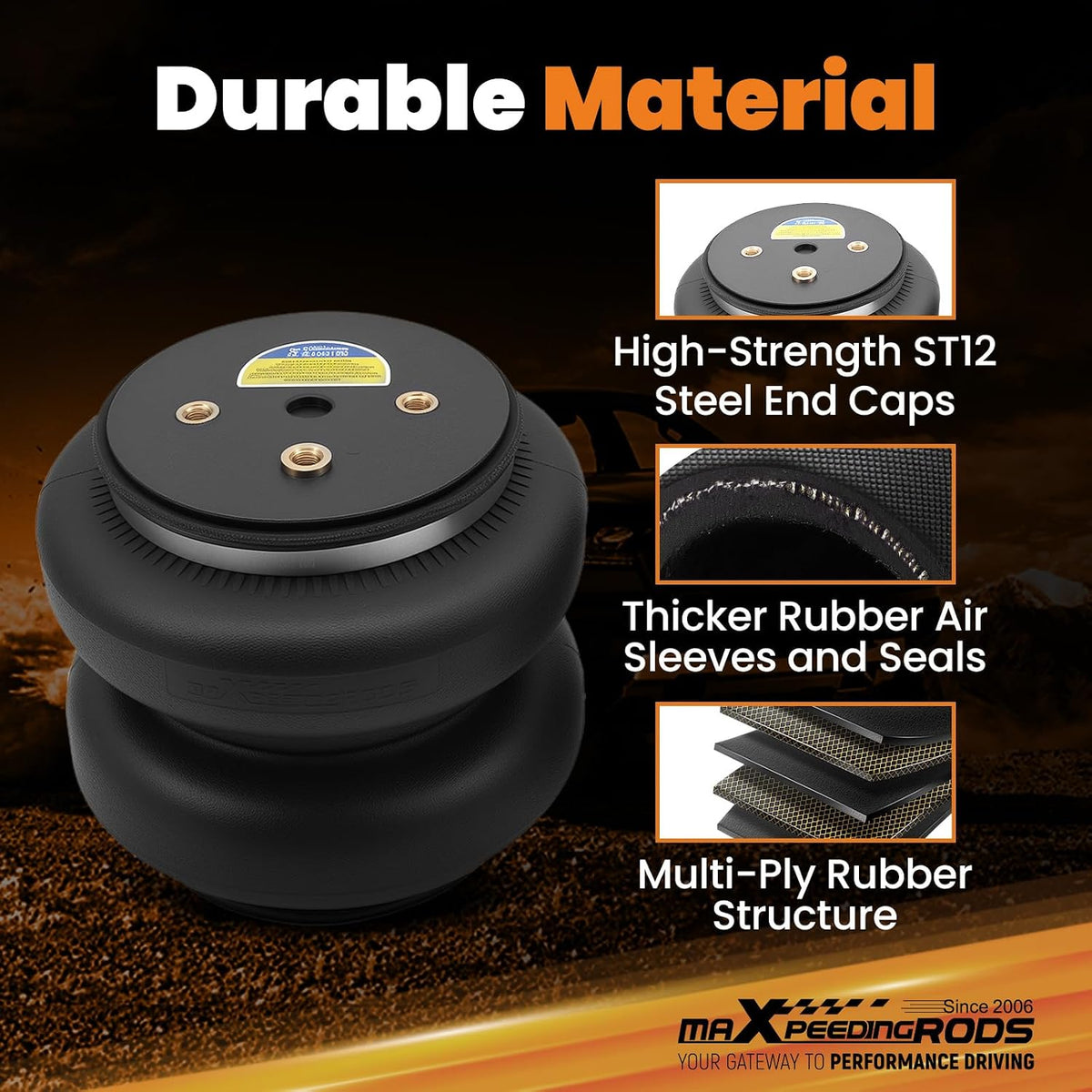 maXpeedingrods 7500 lbs Air Suspension Bag Kit for Dodge Ram 2500 2003-2013