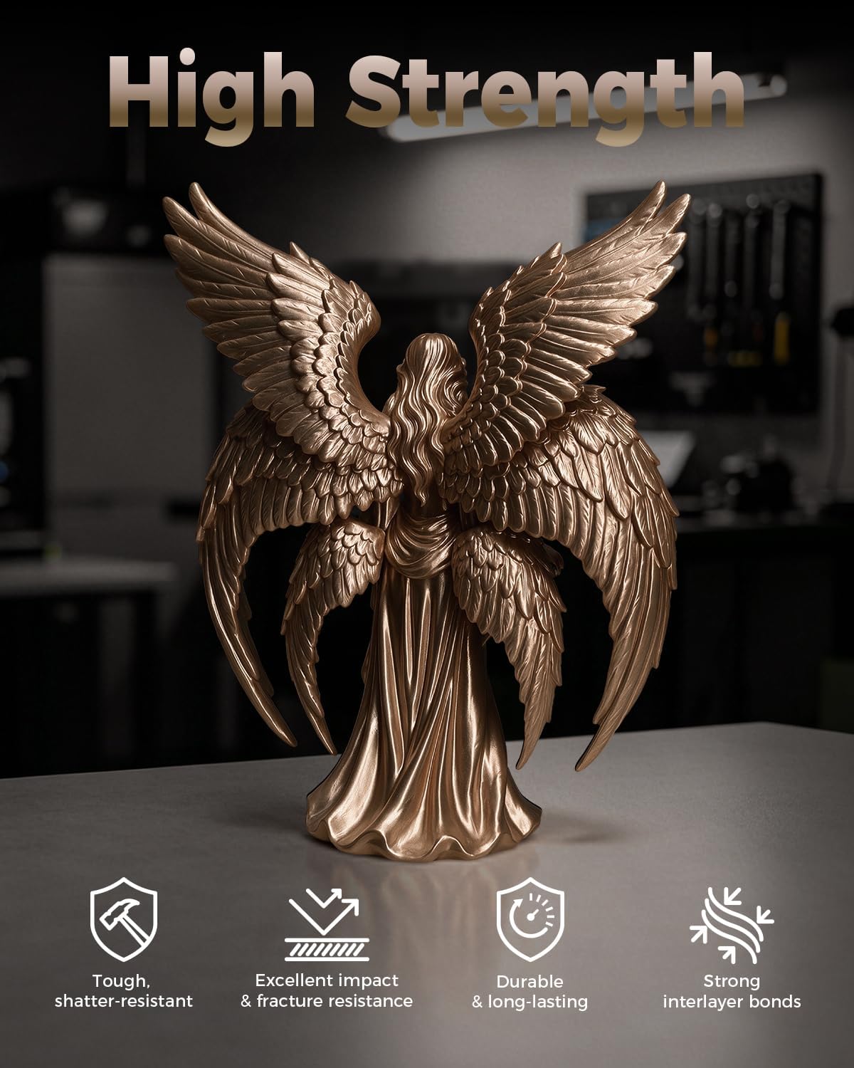 UJOY3D PETG Metal Filament Bundle 4kg, Metallic Shiny Silk PETG 1kg*4 Pack
