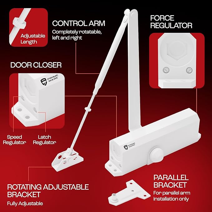 PrimeWare DC-600 Automatic Adjustable Door Closers