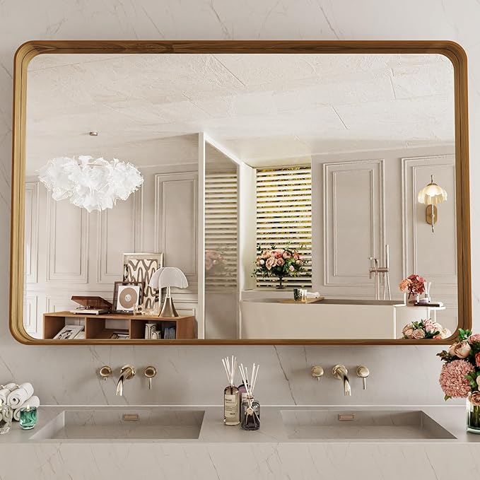 LOAAO 48X32 Inch Bathroom Mirror