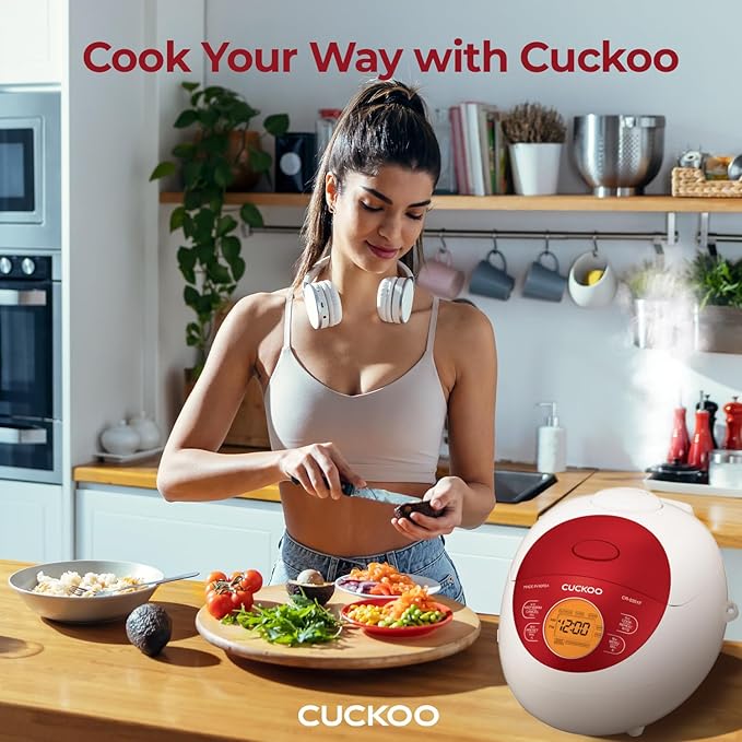 CUCKOO Micom Rice Cooker 3 Cup Uncooked / 6 Cup Cooked, Korean Fuzzy Logic Rice