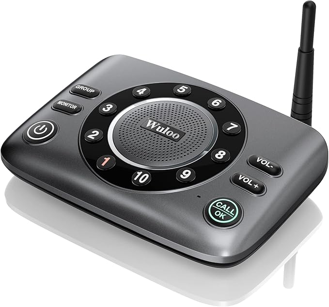 Hands-Free Intercoms Wireless for Home Business, Wuloo Upgrade Two Way Audio