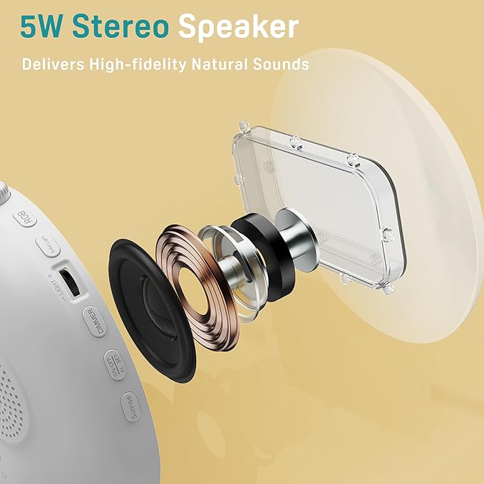 JALL Sunrise Alarm Clock White Noise Sound Machine