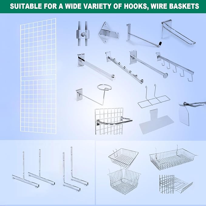 7RiversART Grid Wall Commercial Grade Gridwall Panels – Heavy Duty Grid Panel...