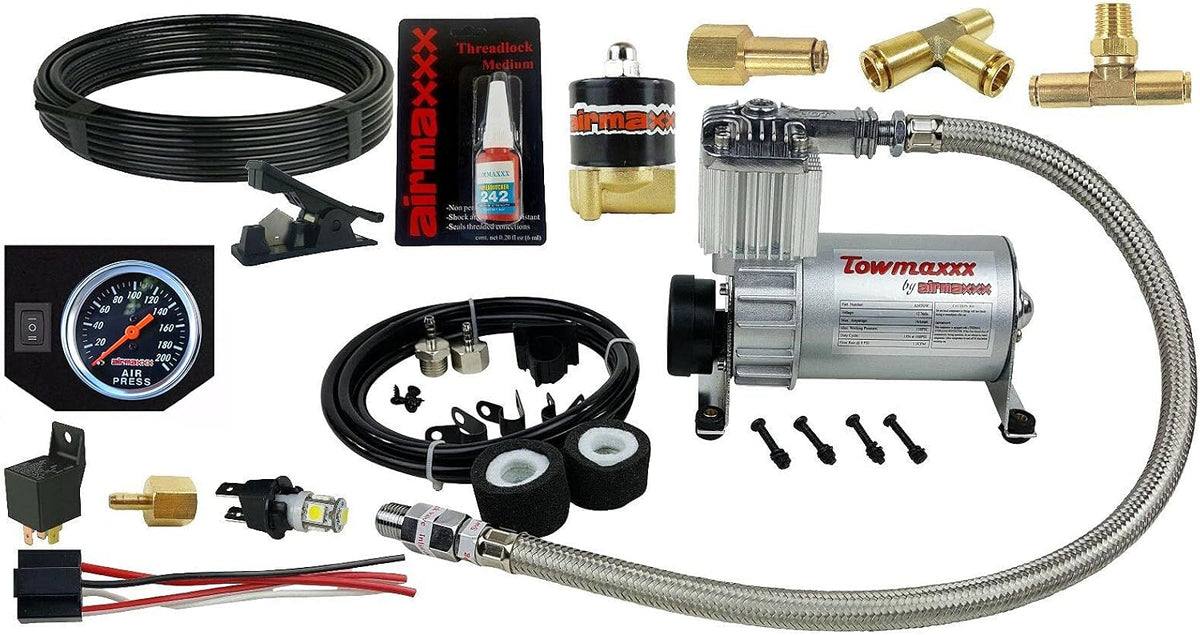 Tow Kit w/Compressor & Black Air Gauge