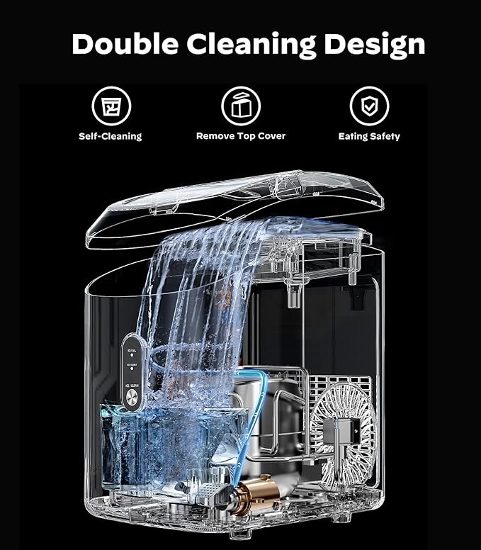 Nugget Ice Maker Countertop, Silonn Chewable Pellet Ice Machine