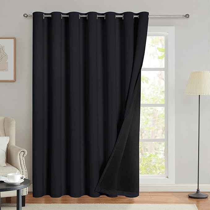 Beauoop 100% Blackout Curtains 84 Inches Long