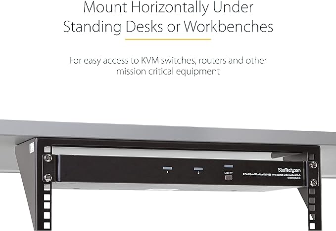 StarTech.com 3U 19" Wall Mount Vertical Rack Bracket, Wall Mount Patch P...