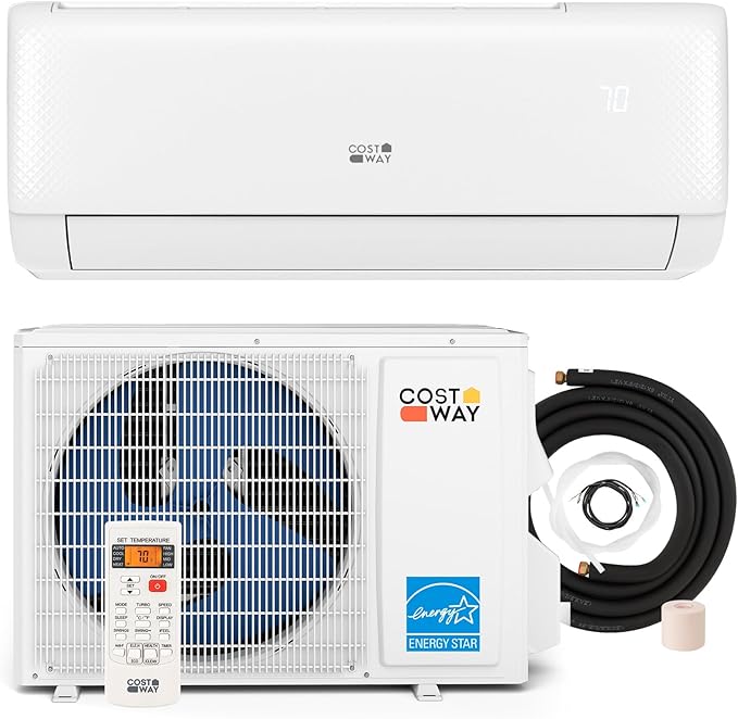 COSTWAY 18, 000 BTU Mini Split Air Conditioner, Energy Star,