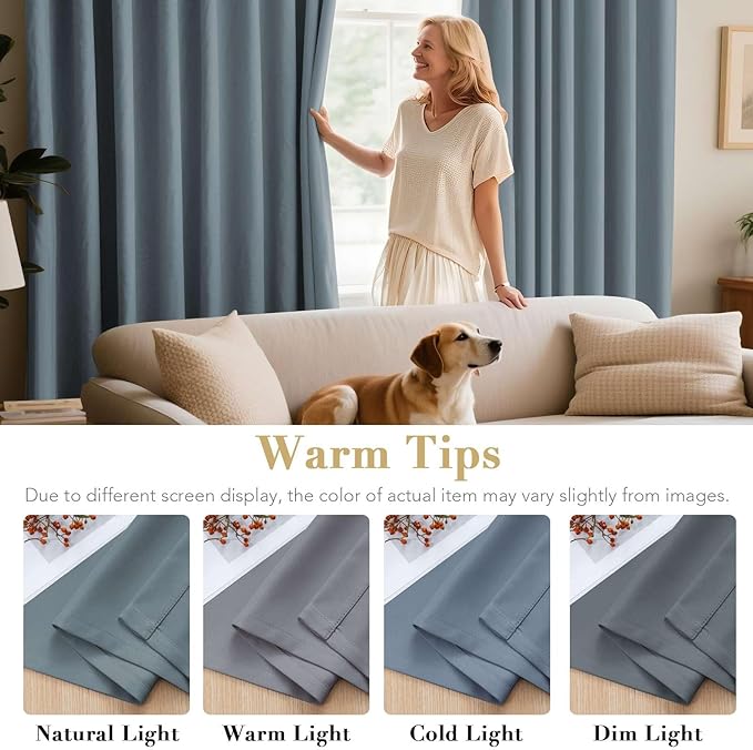 H.VERSAILTEX Elegant Grommet Blackout Thermal Insualted Solid Curtains/Drapes...