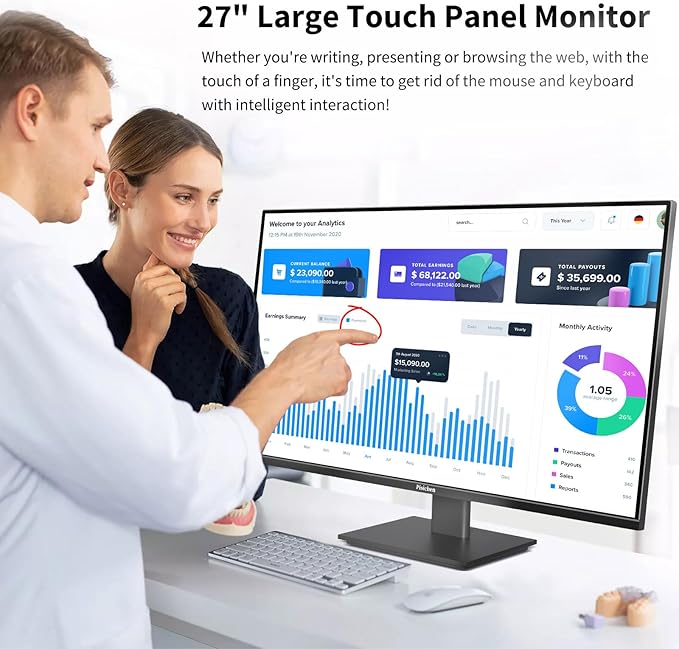 27 Inch 2K 165Hz Gaming Touch Screen Computer Monitor