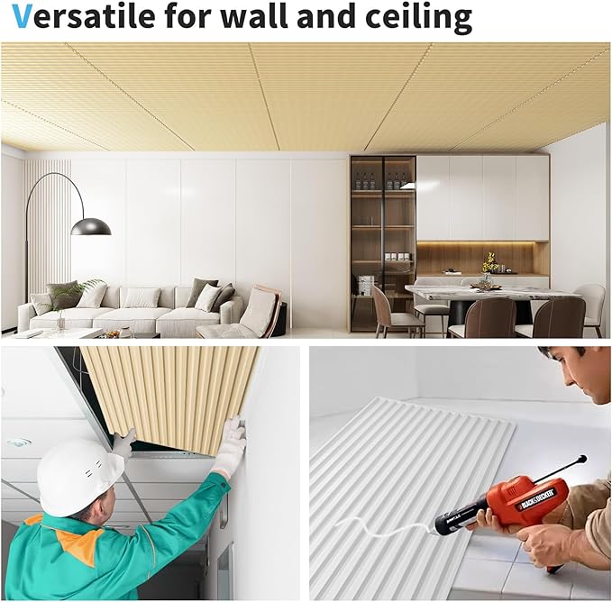 Art3d 12-Pack Slat Design 3D Wall Panels
