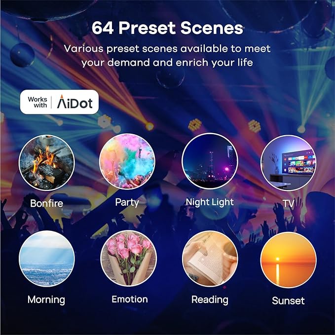 Linkind Smart Light Bulbs with Remote Control, Smart Bulb That Work with Alexa