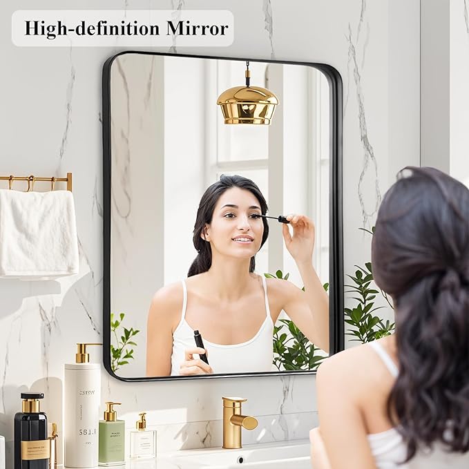 Fabuday Black Bathroom Vanity Mirror