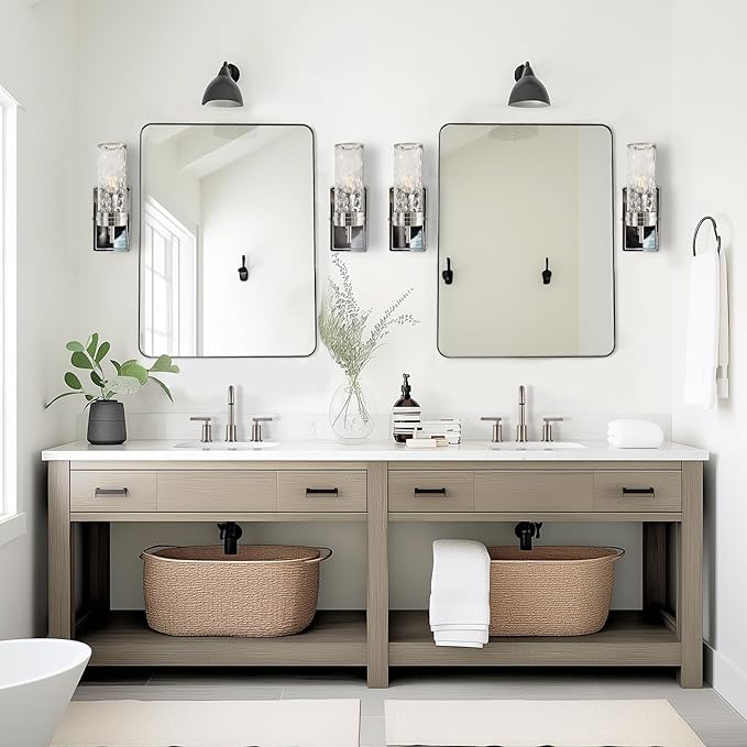 ANDY STAR 36”x48”Brushed Nickel Mirror