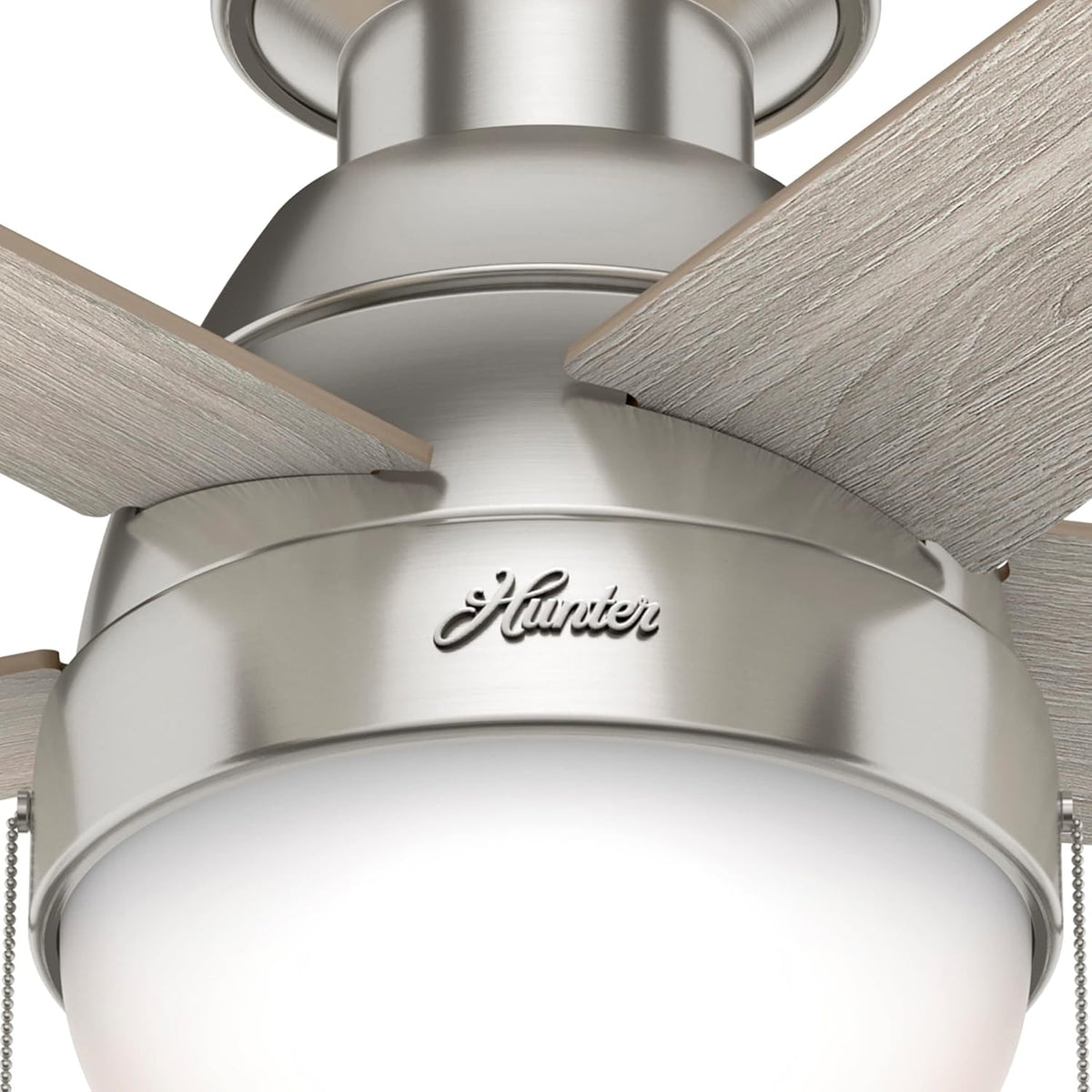 Hunter Anslee, Indoor, Ceiling Fan, with LED Light, 46 inch, Brushed Nickel