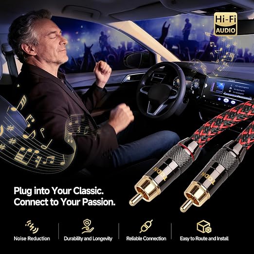 TODN HiFi 4-Core-OFC RCA Cables