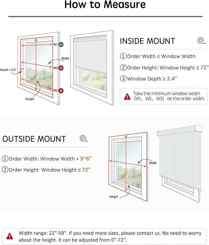 Yoolax Motorized Blinds with Remote, Automatic Roller Shades Compatible with