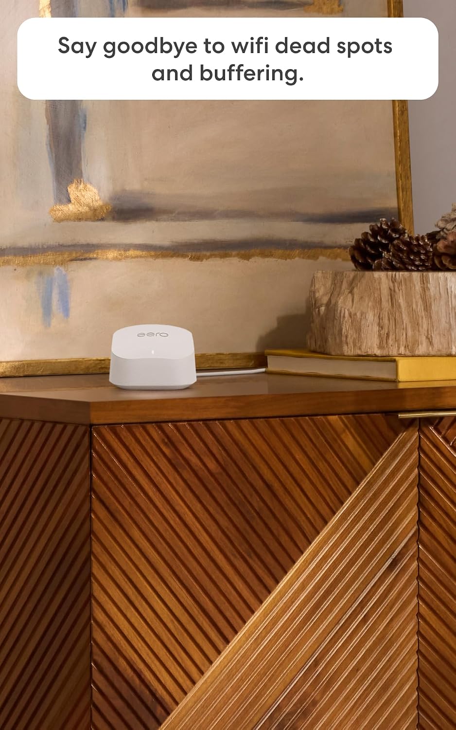 Amazon eero 6+ mesh wifi system - Supports internet plans up to a Gigabit, Co...