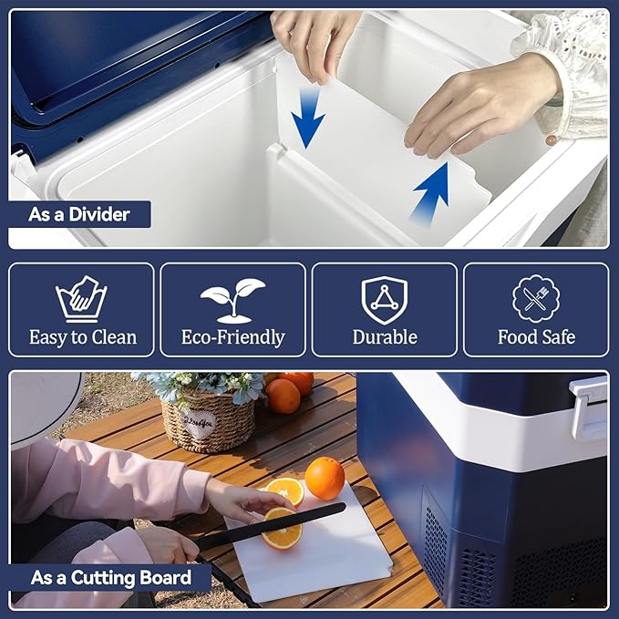 12 Volt Refrigerator Car Fridge Portable 12V 40 Quart Freezer Compressor Cooler