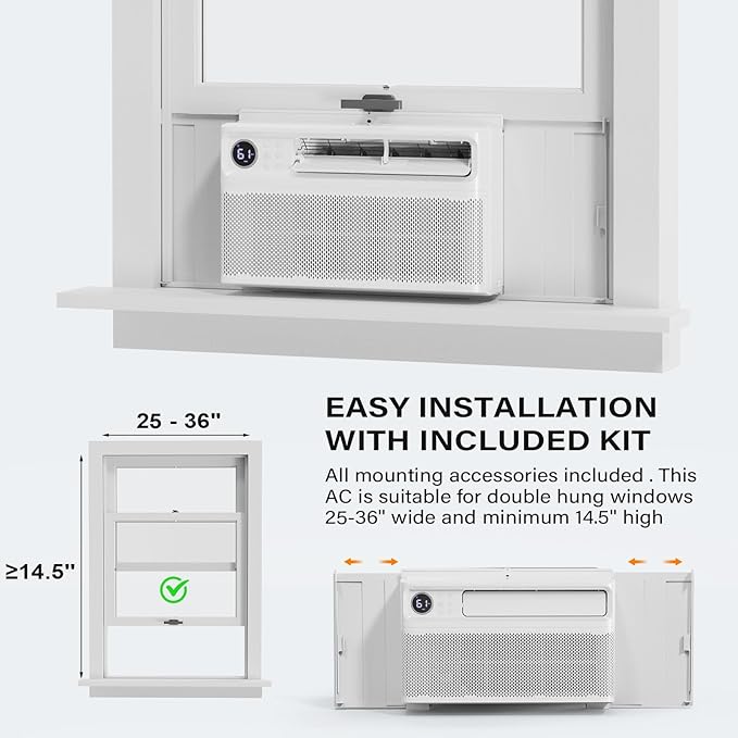 ROVSUN 8000 BTU Inverter Window Air Conditioner