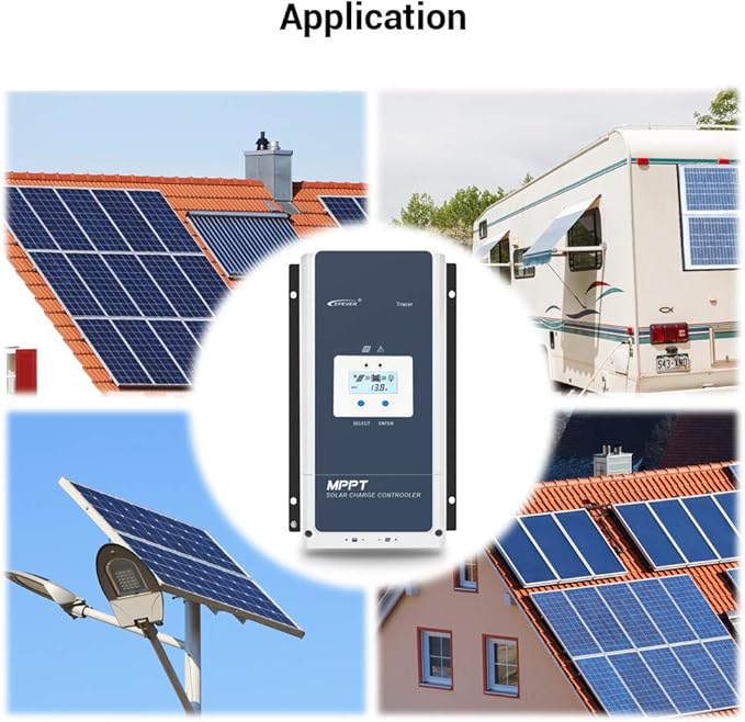 EPEVER 100A MPPT Solar Charge Controller 12V/24V/36V/48V DC Automatically
