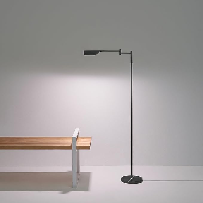 Brightech Leaf Pharmacy LED Reading Lamp, Dimmable Floor Lamp