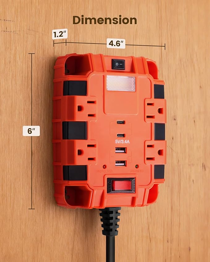 SURAIELEC Magnetic Power Strip