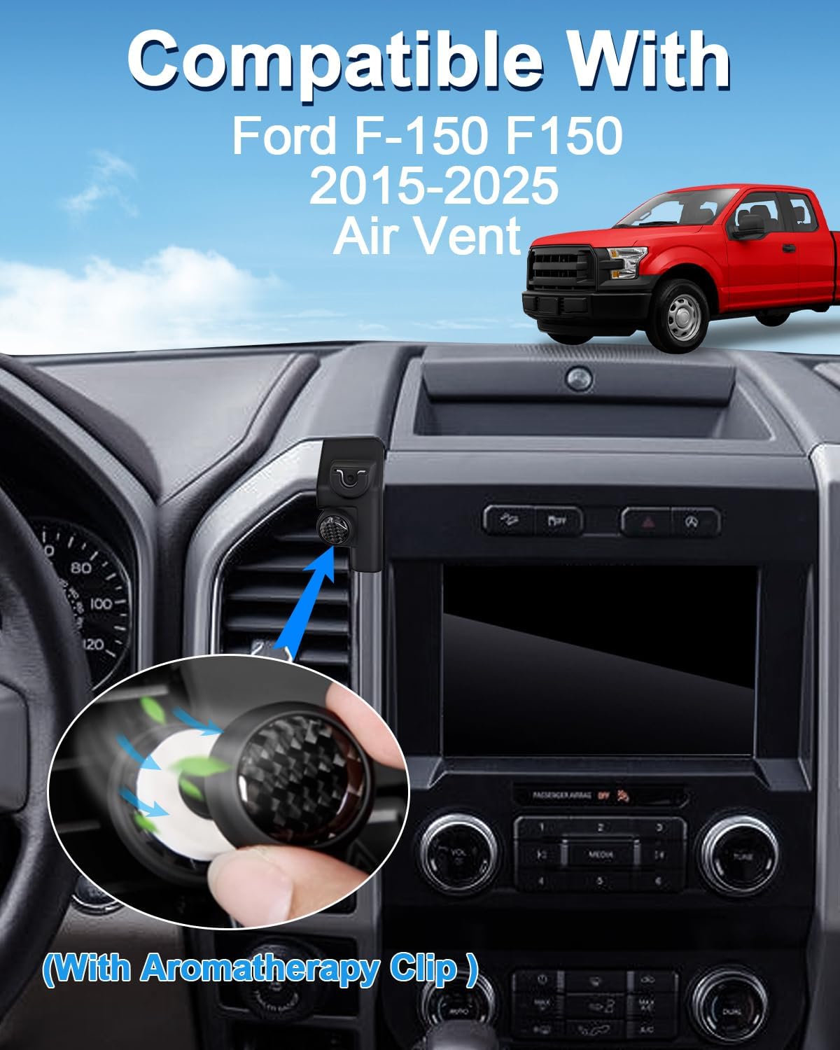 Car Phone Mount for Ford F-150 F150 2015-2020 Accessories Custom Vent