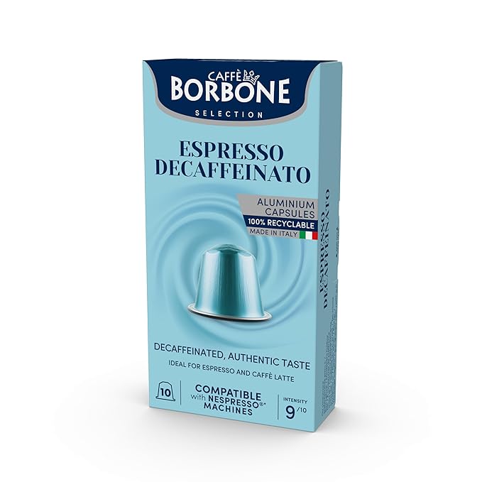 Caffè Borbone Decaffeinated Aluminum Capsules Compatible (100 Count)