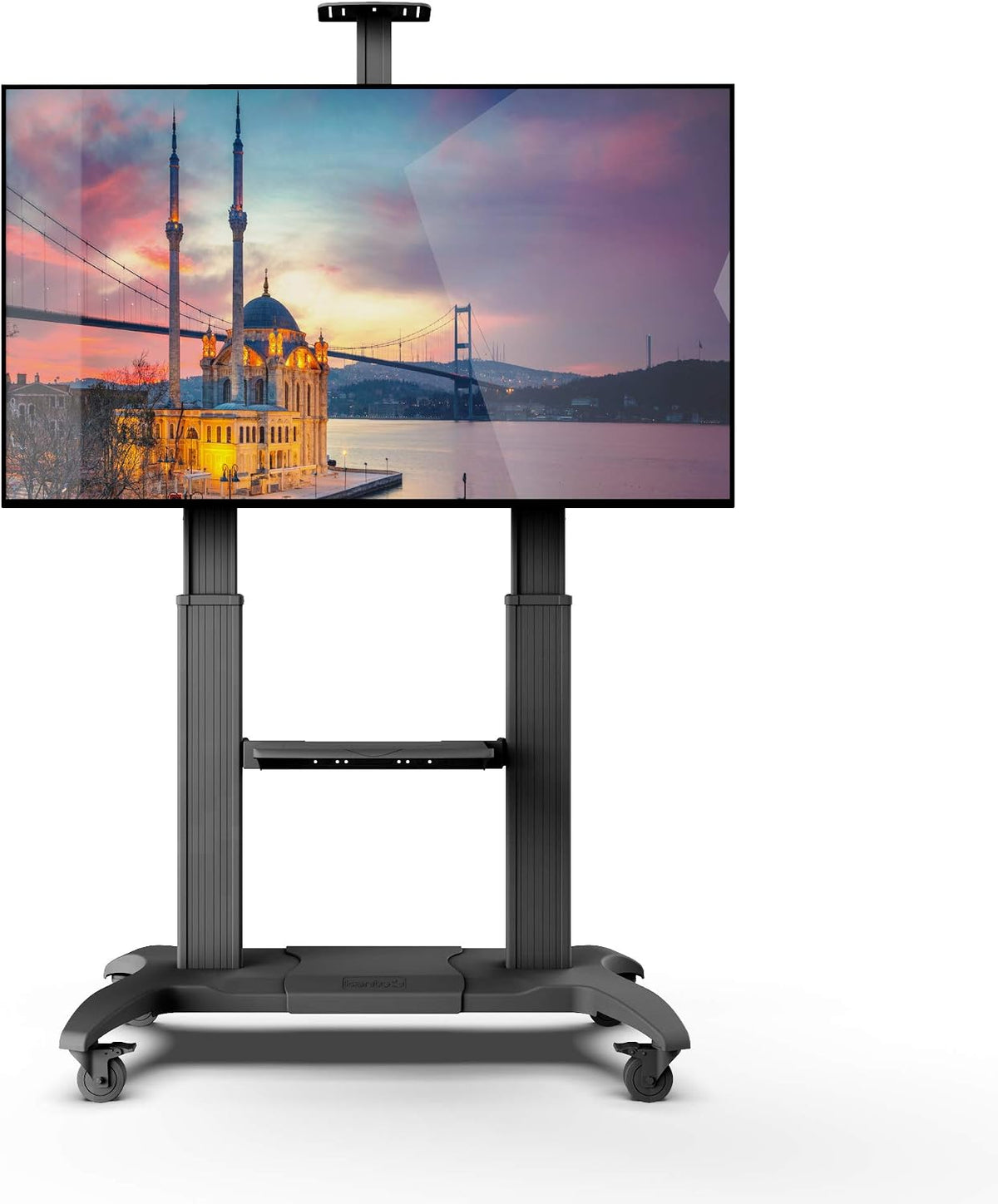Kanto MTMA100PL Height Adjustable Mobile TV Mount with Adjustable Shelf for 5...