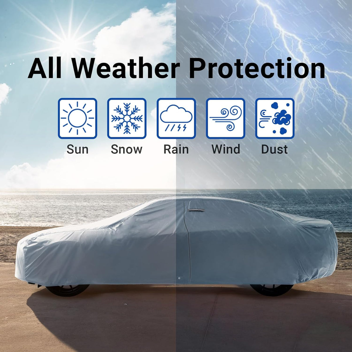Car Cover Waterproof All Weather for 1966-1972 Dodge Charger