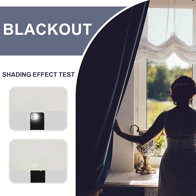 JIUZHEN Blackout Doorway Curtains 80 inch Length