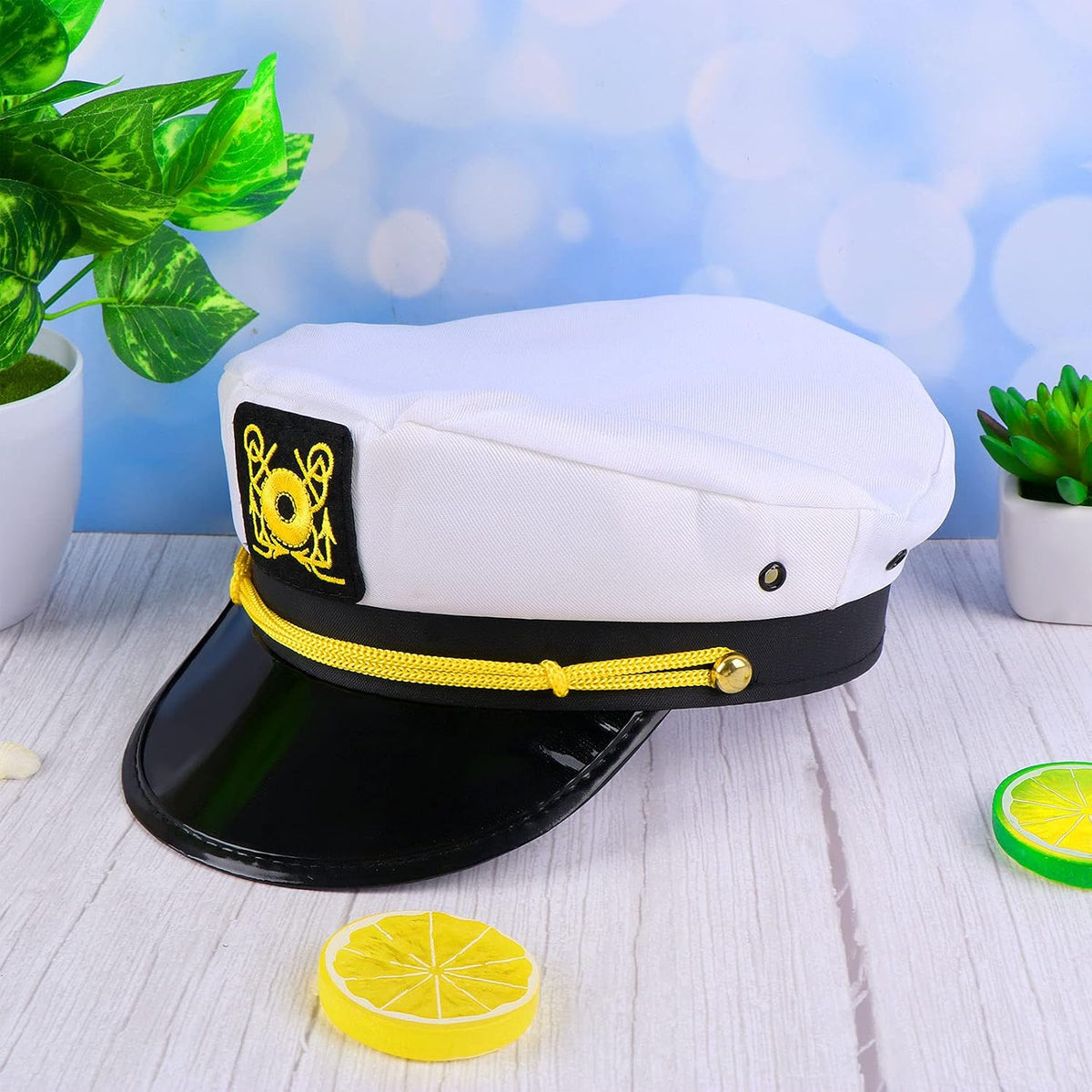 Olgaa 12 Pack Captain Hats Men Women Adjustable Sailor Hats for Boat Costume ...