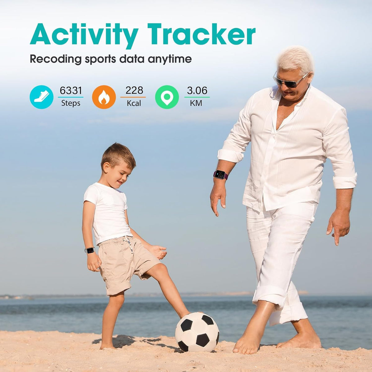 Pedometer Watch Senior Friendly No App No Phone Required, Step Counter