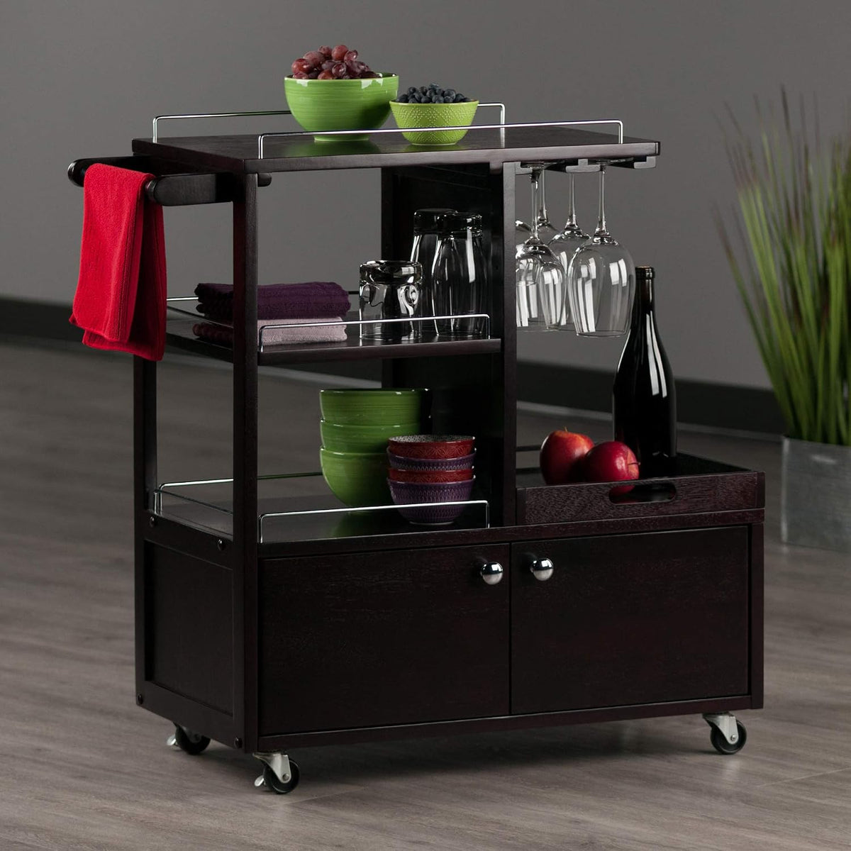 Winsome Wood Galen Entertainment Cart