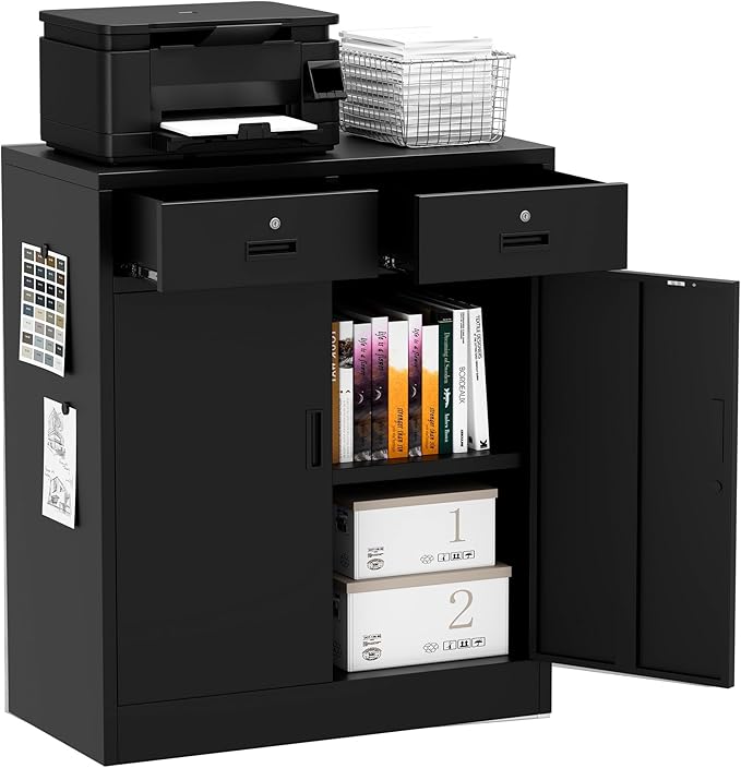 Metal Storage Cabinet, 36 Inch Tall Metal Garage Cabinet