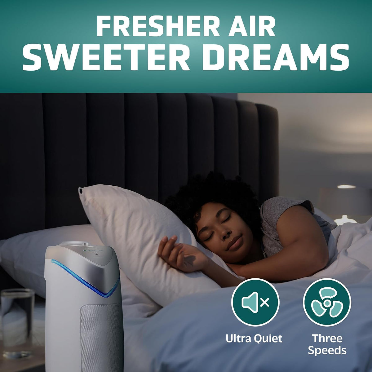 GermGuardian HEPA Air Purifier Tower - 22" - White - AC4825W
