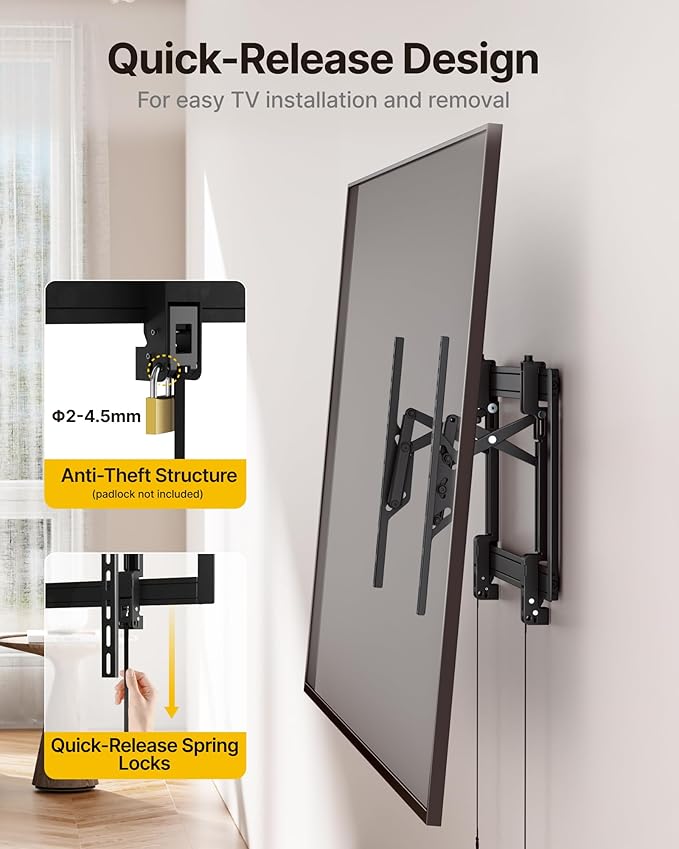monTEK Heavy Duty Tilting TV Wall Mount Barckt