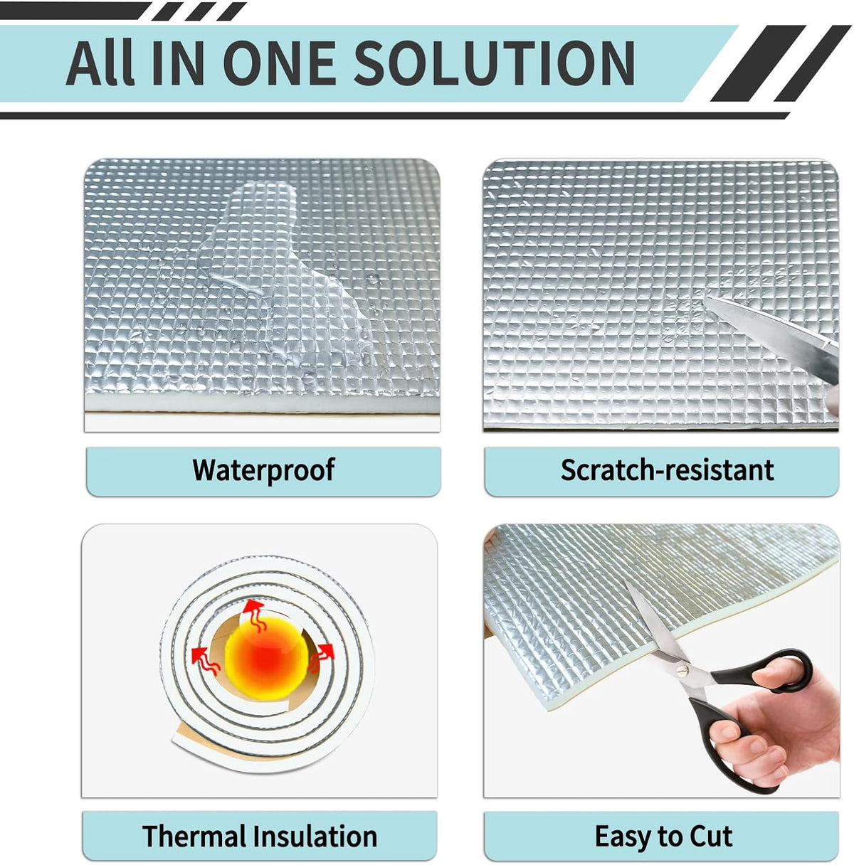 TroyStudio Dishwasher Sound Insulation Blanket, 13" x 157" x 0.2&qu...