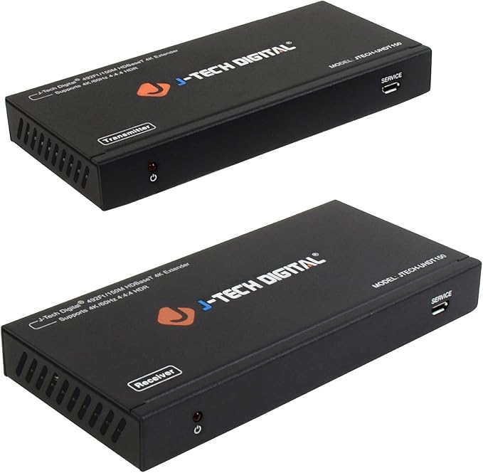 J-Tech Digital Long Range HDMI Extender Over Cat6 150m/492ft HDBaseT 4K60Hz