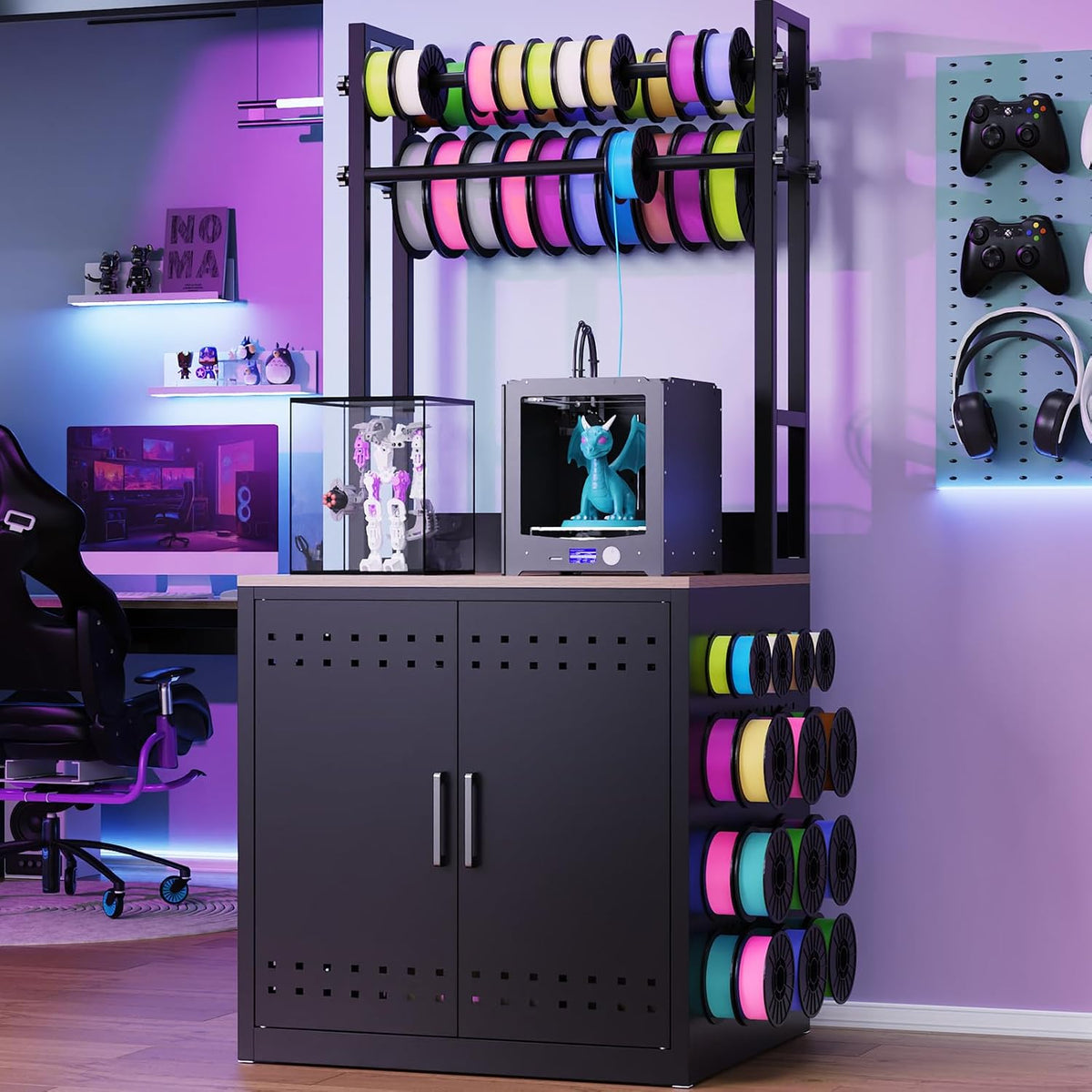 Heavy Duty 3D Printer Stand with Filament Storage,3D Printer Table
