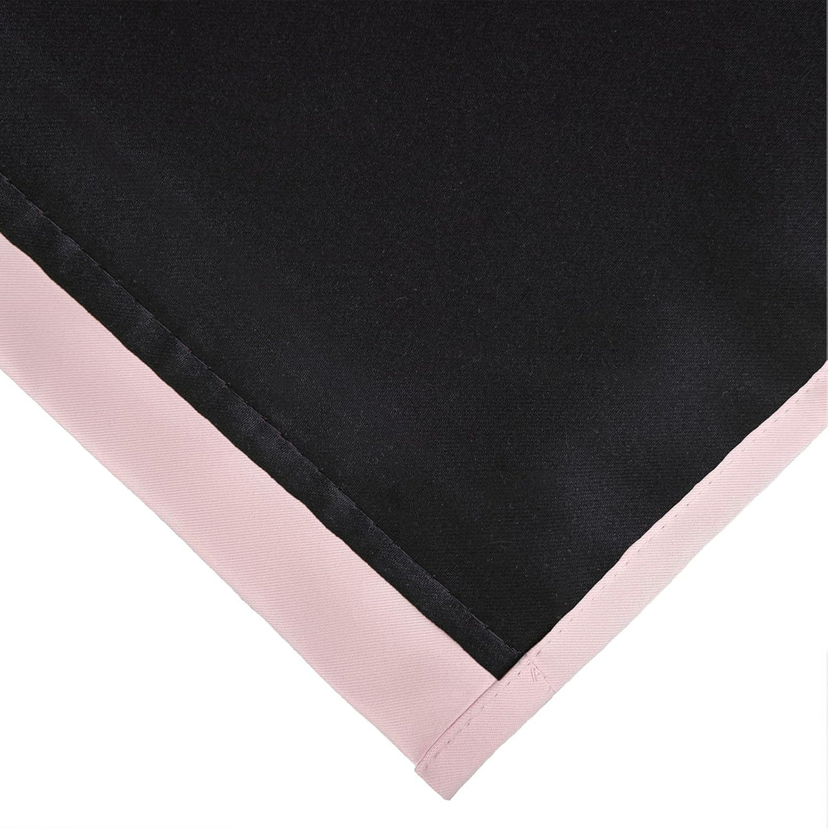 100% Blackout Curtains 52 x 84 Inches Long Thermal Insulated Baby Pink Curtai...